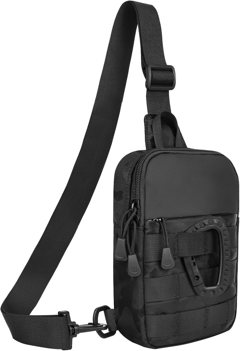 Deyace Small Sling Bag for Men, Tactical Inspired Waterproof Utility EDC Mini Crossbody Chest Bag for Travel Work Sport - Image 1